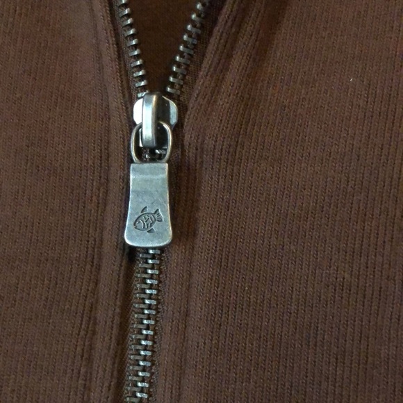 Magellan chocolate brown zip up ribbed knit jacket - Picture 3 of 7